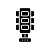 traffic light glyph icon. vector icon for your website, mobile, presentation, and logo design.
