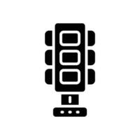 traffic light glyph icon. vector icon for your website, mobile, presentation, and logo design.