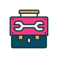 toolbox filled color icon. vector icon for your website, mobile, presentation, and logo design.