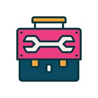 toolbox filled color icon. vector icon for your website, mobile, presentation, and logo design.