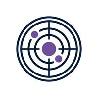 radar dual tone icon. vector icon for your website, mobile, presentation, and logo design.
