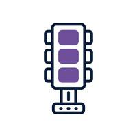 traffic light dual tone icon. vector icon for your website, mobile, presentation, and logo design.