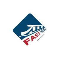 Fast Train icon Logo Vector Template