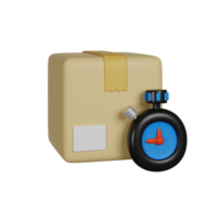 Fast Delivery 3D render icon png