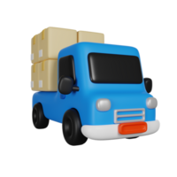 consegna camion 3d rendere icona png