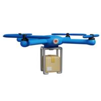 Drone Delivery 3D render icon png