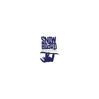 snowboard logo vector