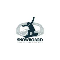 snowboard logo vector