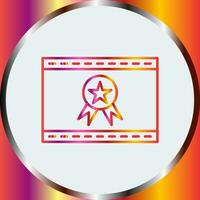 Unique Web Award Vector Icon