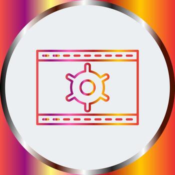 icono de vector de optimización web único