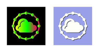 icono de vector de nube