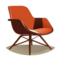 Modern chair, generative AI png