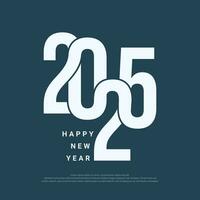 2025 Happy New Year Background Design. vector