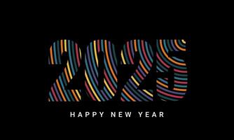 2025 Happy New Year Background Design. vector