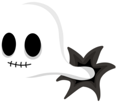 Ghost emerging from the wall png