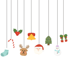 decoración colgante de navidad png