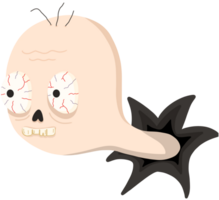 Ghost emerging from the wall png