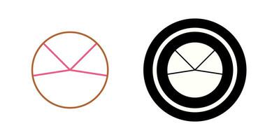 icono de vector de análisis de gráfico circular