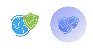 Worldwide Security Vector Icon