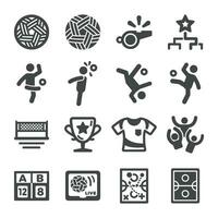 sepak takraw icon set,vector and illustration vector