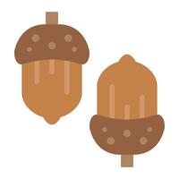 acorn flat icon,vector and illustration vector