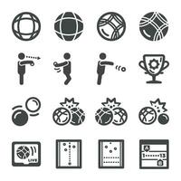 petanque icon set,vector and illustration vector