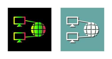 icono de vector de conectividad a internet