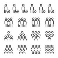 people icon set,vector and illustration vector