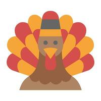 turkey flat icon,vector and illustration vector