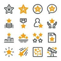 five star icon set,vector and illustration vector