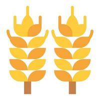 wheat flat icon,vector and illustration vector