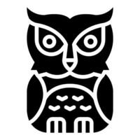 owl solid icon,vector and illustration vector