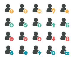 person and user icon set,vector and illustration vector