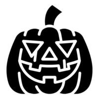 jack o lantern solid icon,vector and illustration vector