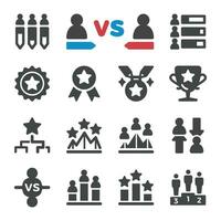 competition icon set,vector and illustration vector