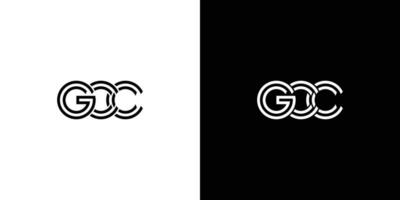 gcc logo diseño, inspiración para un único identidad. moderno elegancia y creativo diseño. filigrana tu éxito con el sorprendentes esta logo. vector