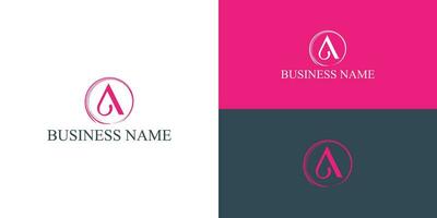 the beautiful letter A monogram in incredibly luxury and classy style, elegant circular letter A logo template for a high-end brand personality vector