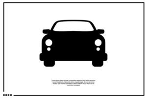 coche icono o logo vector