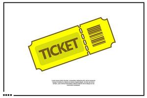 ticket icon or logo vector