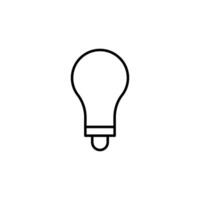 Lamp Thin Line Picture. Perfect for design, infographics, web sites, apps. vector