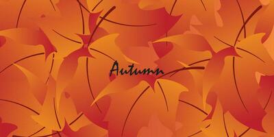 Abstract background design with autumn theme. vector