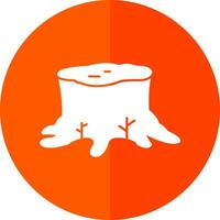 Stump Vector Icon Design