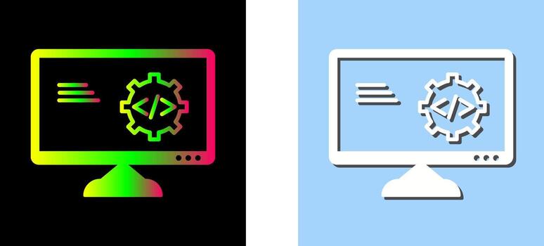 Unique Code Optimization Vector Icon