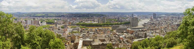 Panoramic view of Liege, Belgium photo