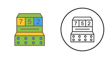 icono de vector de máquina tragamonedas