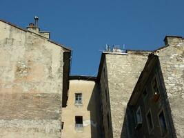 Very old building facades photo