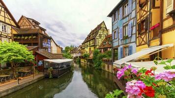 Little Venice, petite Venise, in Colmar, Alsace, France photo