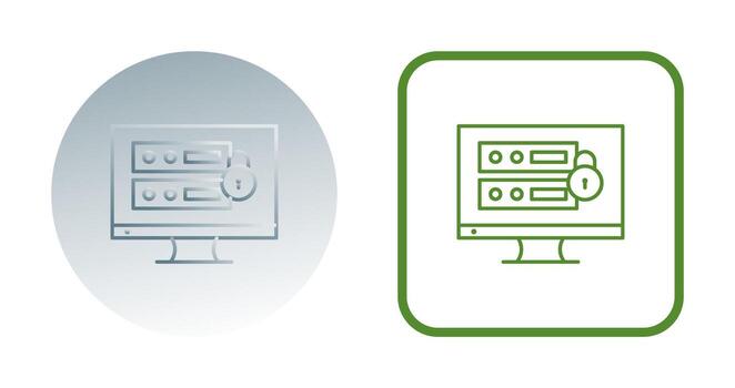 Unique Data Security Vector Icon