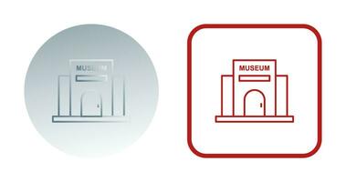 icono de vector de edificio de museo