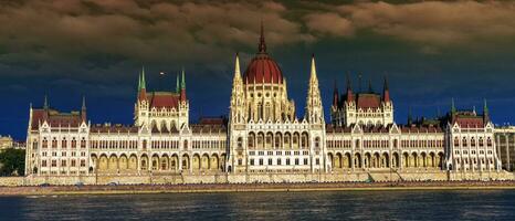 Hungarian Parliament Building in Budapest, Hungary photo